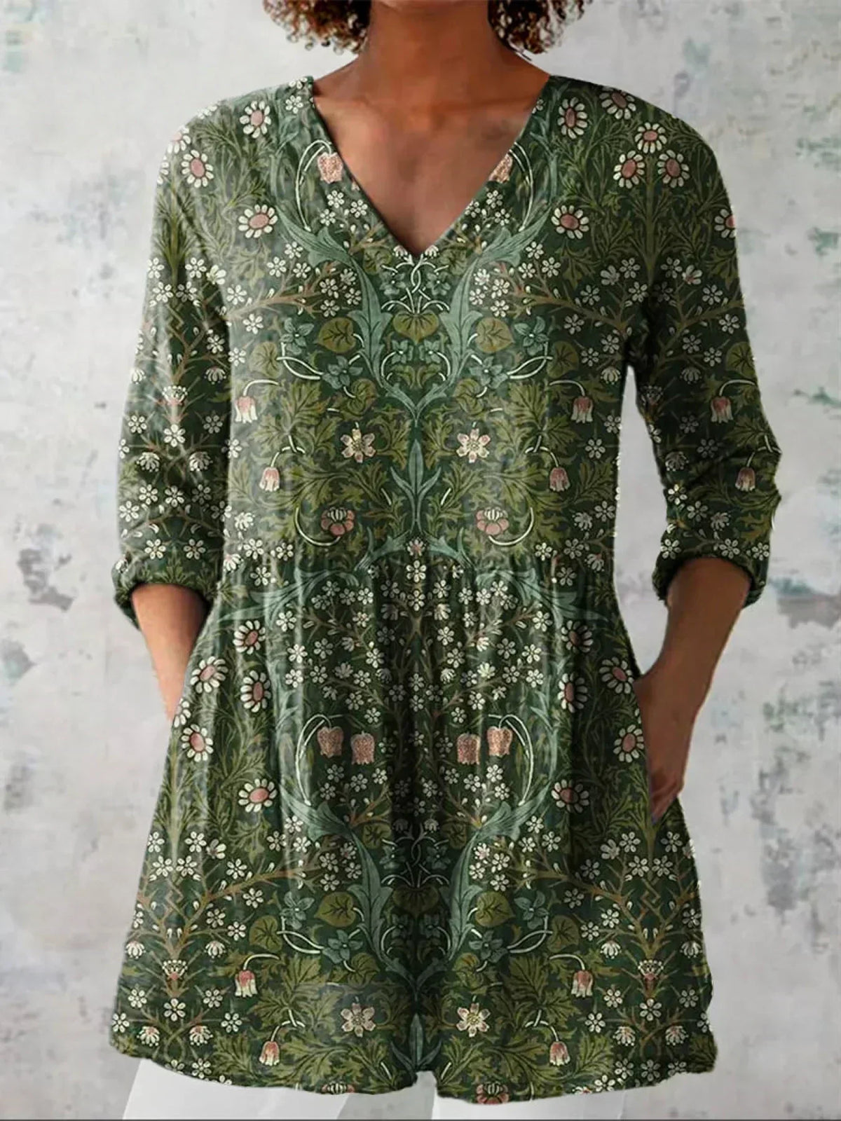Ginevra | Blusa Floral Escote en v