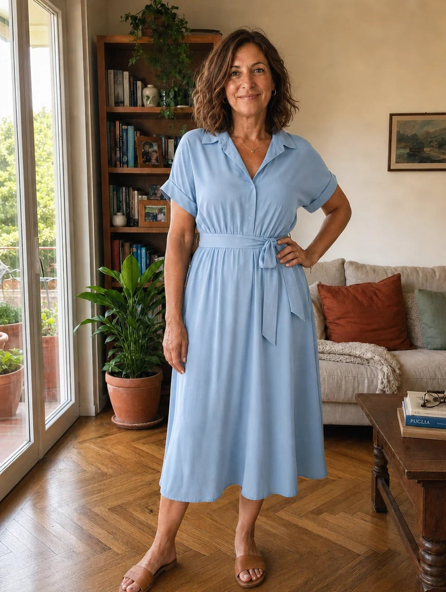 Vestido Blusa Midi