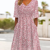 Margherita | Vestido Midi Acampanado de Lunares
