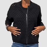 Livia | Cárdigan Calado Con Zip