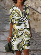 Cecilia | Vestido Corto Estampado Escote en v