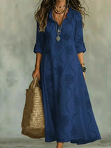Bianca | Vestido Maxi Bordado Bohemio