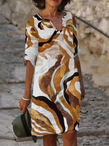 Cecilia | Vestido Corto Estampado Escote en v