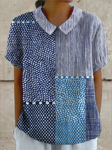 Chiara | Blusa Floral Con Cuello