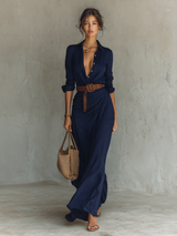 Chiara | Vestido Maxi Drapeado