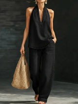 Martina | Conjunto Largo Fluido Escote en v