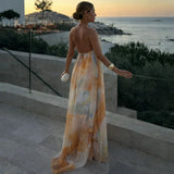 Vestido Halter Acuarela