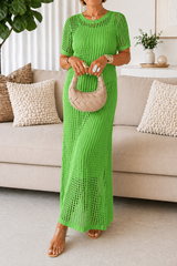 Valentina | Vestido Maxi Calado Con Fondo