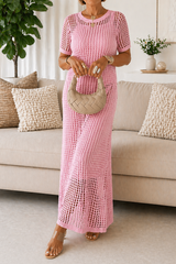 Valentina | Vestido Maxi Calado Con Fondo