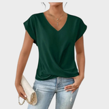 Donatella I camiseta casual con cuello en V