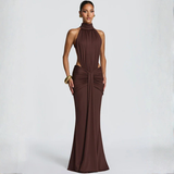 Vestido Halter Drapado