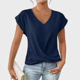Donatella I camiseta casual con cuello en V