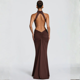 Vestido Halter Drapado