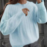 Suéter Peluche Acanalado
