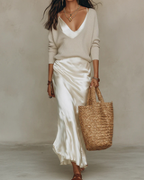 Elena | Vestido Satinato Midi