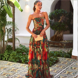 Vestido Strapless Mármol
