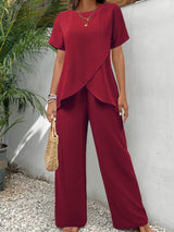 Eleonora | Conjunto Palazzo Cruzado Plissé