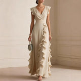 Chiara | Vestido Largo Elegante Con Volantes