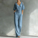Adele | Mono Cruzado Larga Con Cintura Ajustada