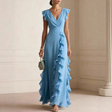 Chiara | Vestido Largo Elegante Con Volantes