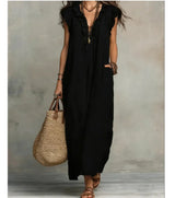 Valentina | Vestido Maxi Bohemio Con Volantes