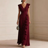 Chiara | Vestido Largo Elegante Con Volantes
