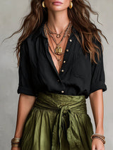 Martina | Vestido Maxi de un Hombro Elegante e Fluido
