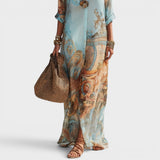 Arianna | Vestido Blusa Maxi Estampado