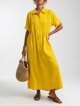 Aurora | Vestido Maxi Fluido Con Bolsillos