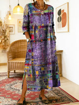Ginevra | Vestido Midi Artistico Acampanado