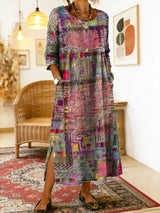 Ginevra | Vestido Midi Artistico Acampanado