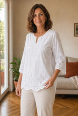 Eleonora | Blusa Bordada Refinada