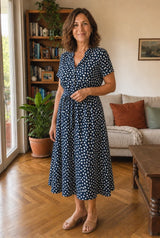 Greta | Vestido Midi Estampado