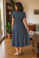 Greta | Vestido Midi Estampado