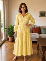 Vestido Elegante Con Volantes