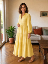 Vestido Elegante Con Volantes