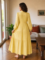 Vestido Elegante Con Volantes