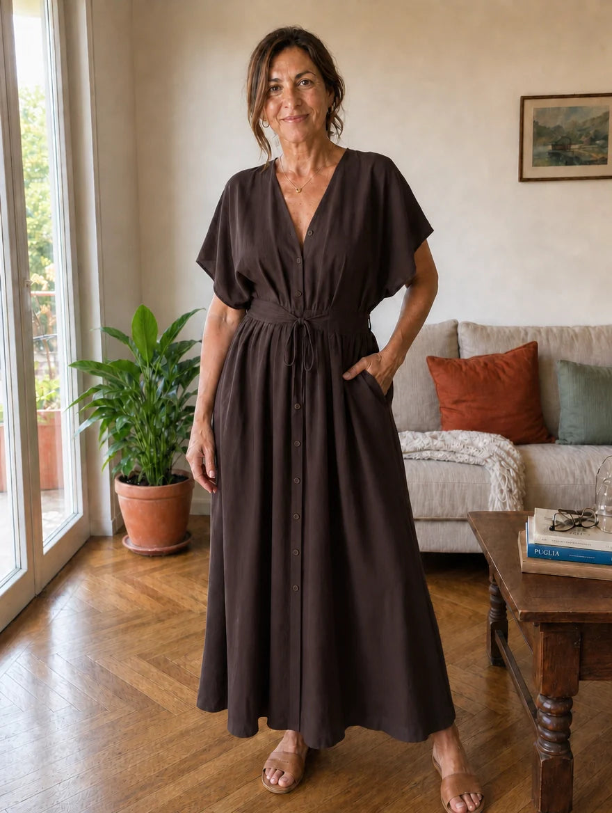 Lavinia | Vestido Maxi Drapeado