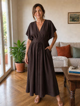 Lavinia | Vestido Maxi Drapeado