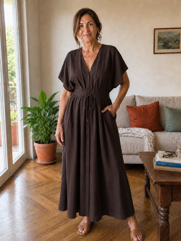 Lavinia | Vestido Maxi Drapeado