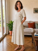 Stella | Vestido Midi de Rayas