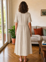 Stella | Vestido Midi de Rayas