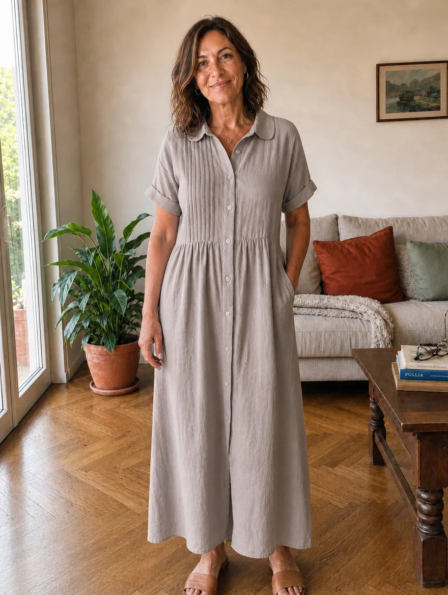 Camilla | Vestido Camisero Largo