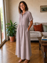 Camilla | Vestido Camisero Largo