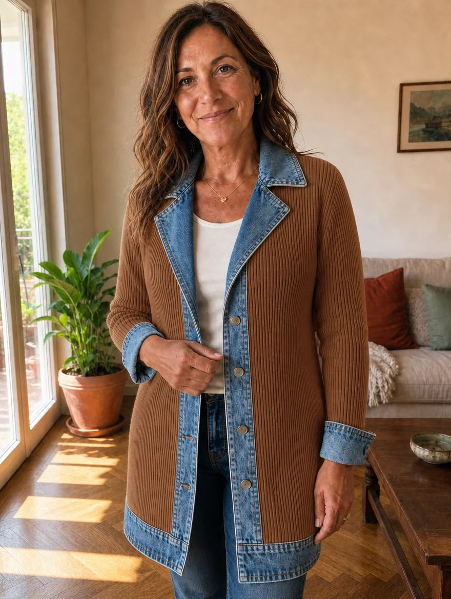 Alessia | Chaqueta Larga de Punto