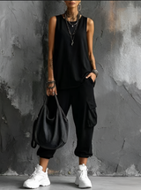 Valentina | Conjunto Casual Suave Con Bolsillos