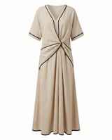 Arianna | Vestido Maxi Cruzado Escote en v
